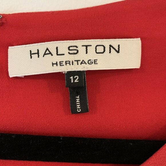 Halston Heritage 12 Keyhole Fit & Flare Dress - Picture 5 of 8